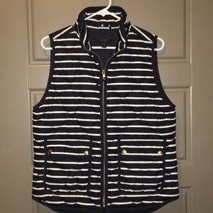 LIKE NEW JCREW STRIPPED VEST